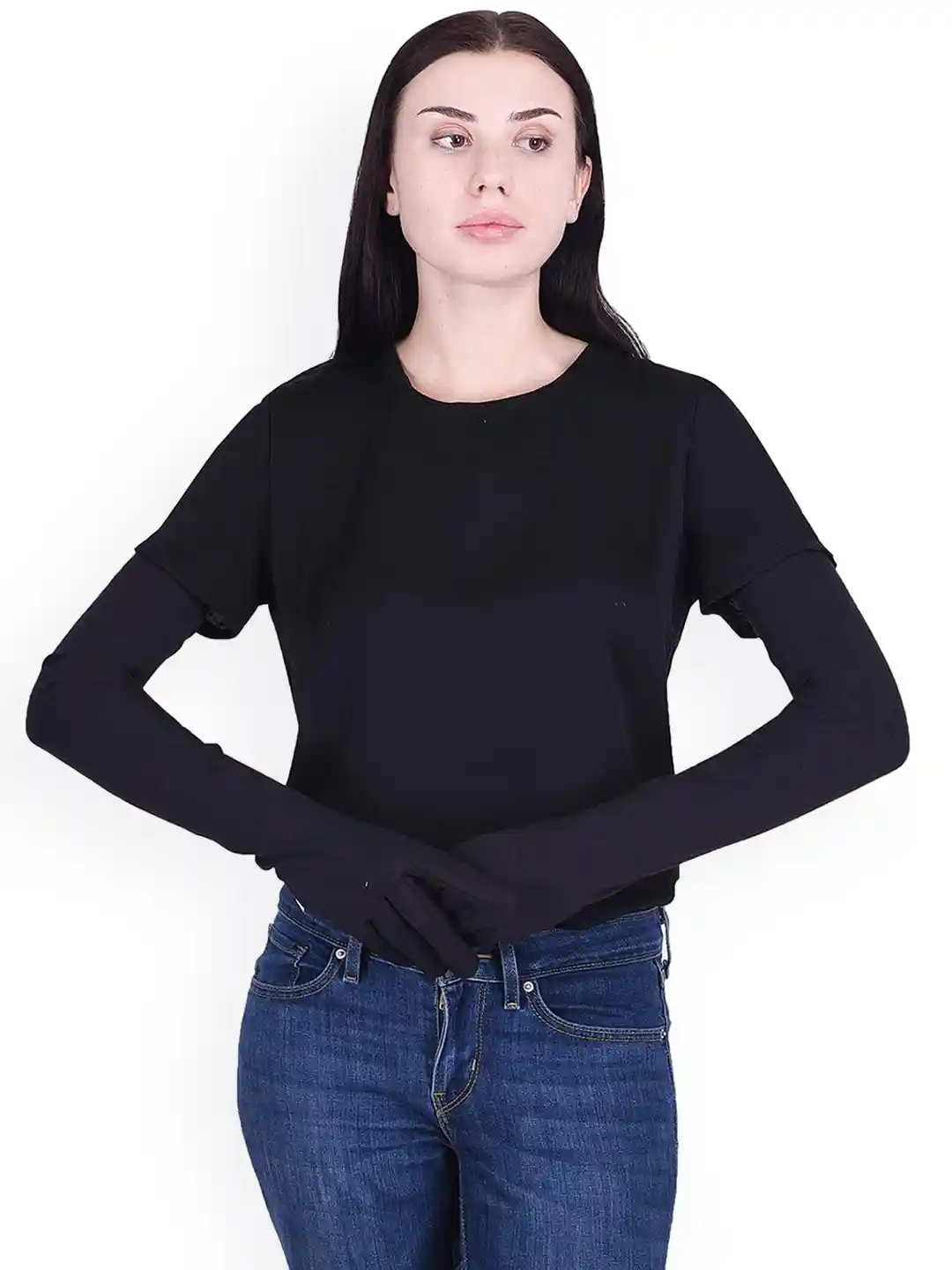 Buy Aadikart Cotton Sun Protection Full Hand Gloves Gloves for