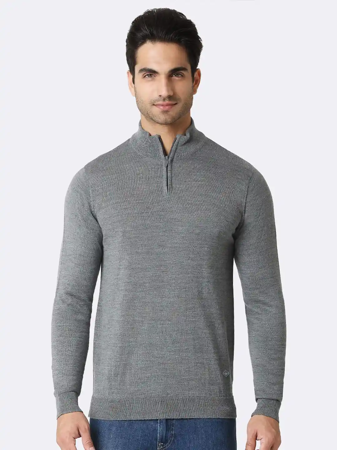 Buy Van Heusen Innerwear Athleisure Men High Neck Half Zip Sweater