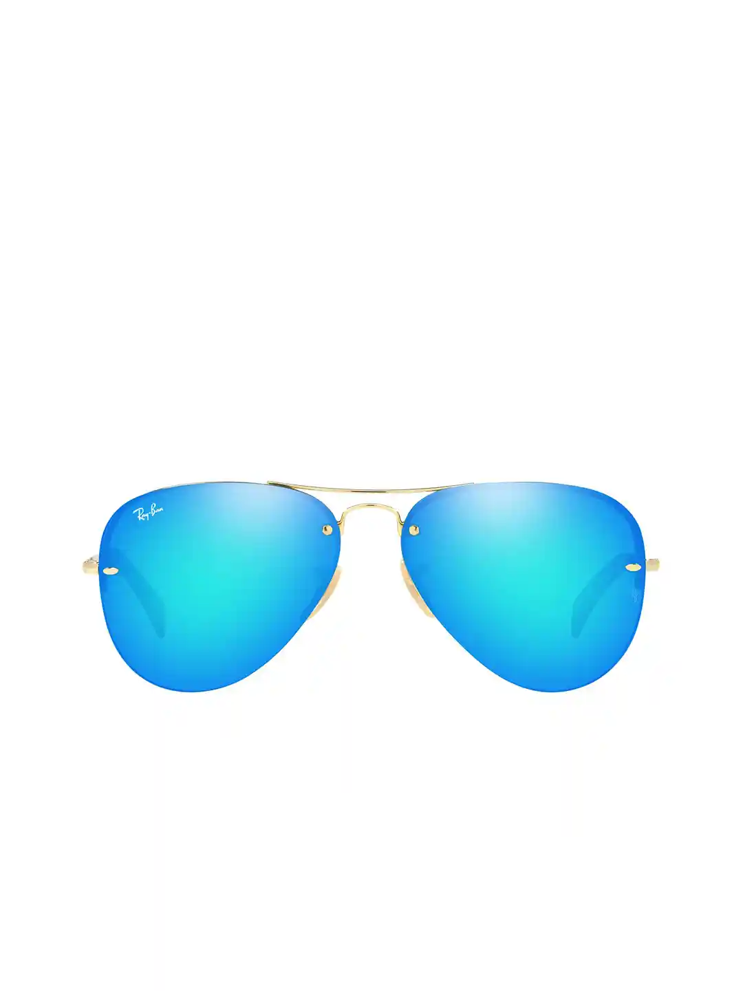 RAY-BAN Men UV Protected Blue Lens Pilot Sunglasses 0RB3449I92195559
