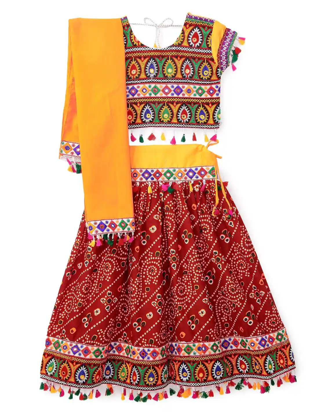 Buy BANJARA INDIA Girls Embroidered Ready to Wear Lehenga Blouse