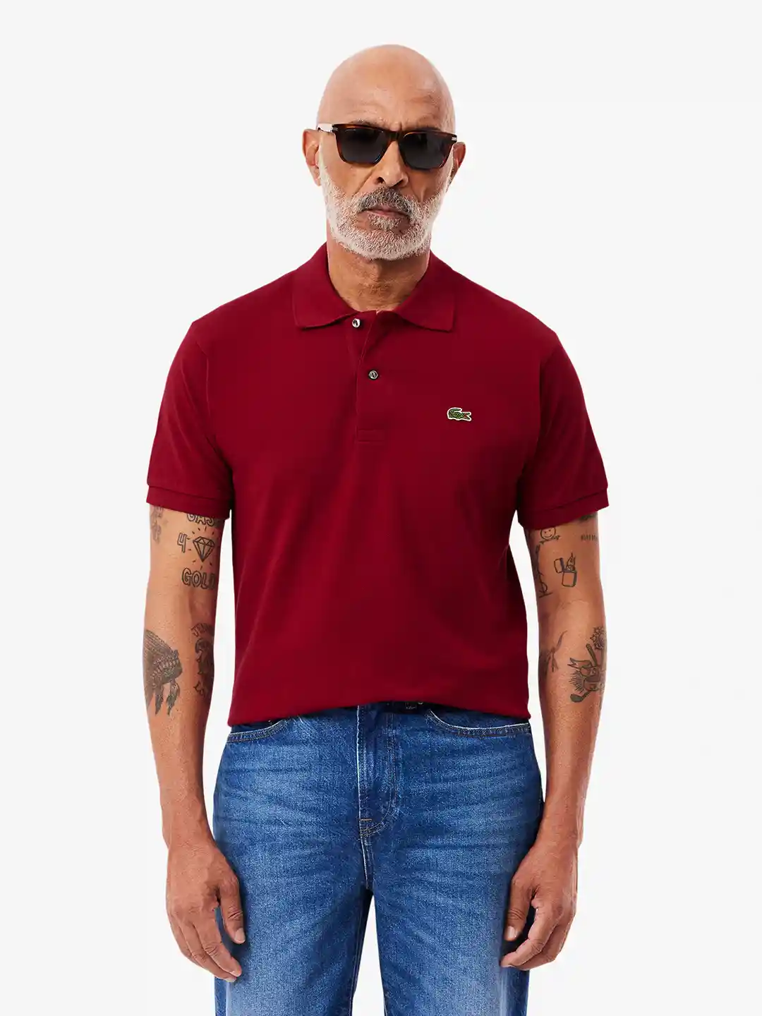 Lacoste Men Pure Cotton Polo Collar T-shirt