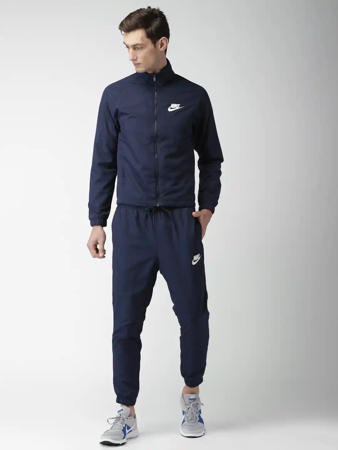 Mens Nike Tracksuit Dark Blue Nike Men Navy Blue Standard Fit - Main Image