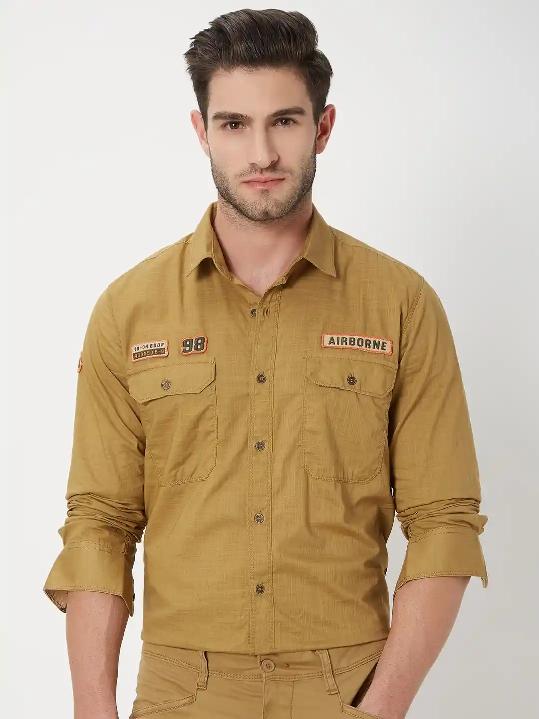 Buy Mufti Men Trim Slim Fit Casual Cotton Shirt Shirts for Men