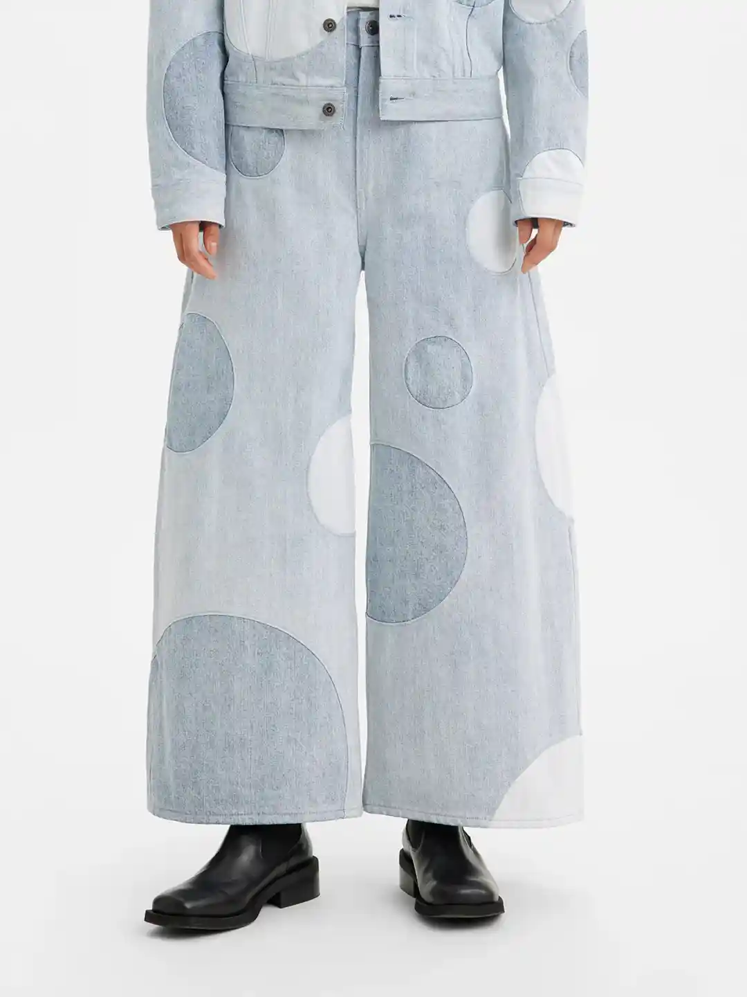 Buy Levis Women Barrel Wide Leg High-Rise Pure Cotton