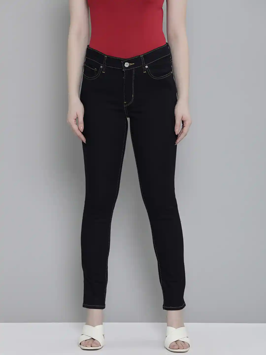Buy Levis Women Skinny Fit Mid-Rise Stretchable Jeans Jeans for