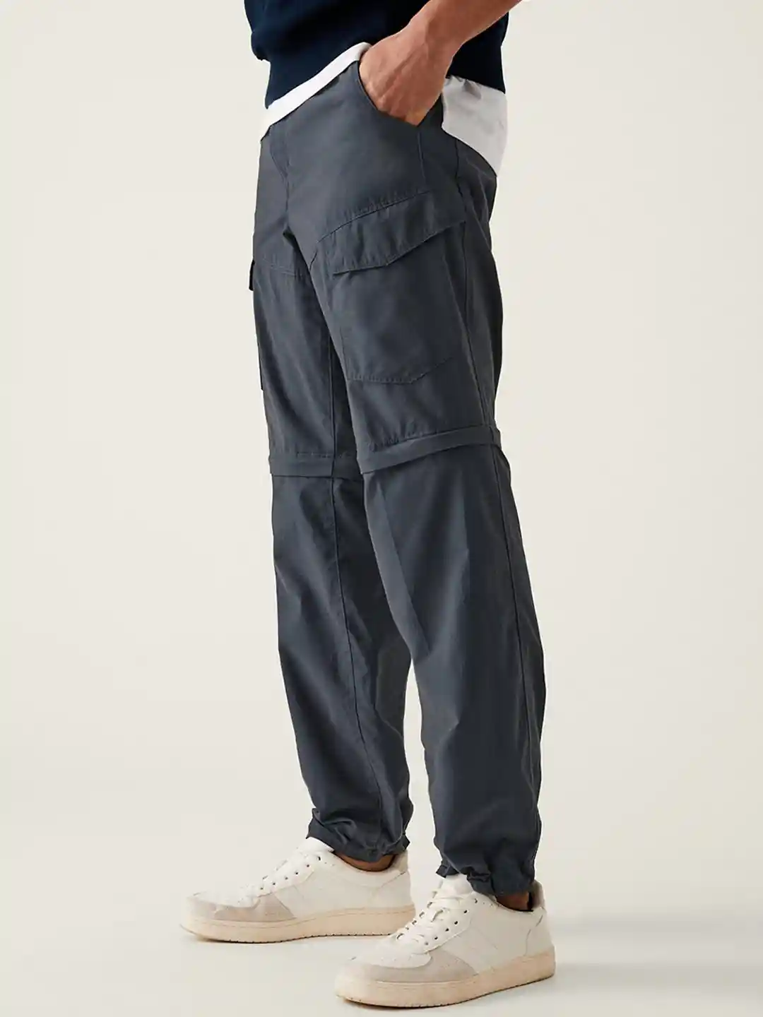 Buy Marks Spencer Men Regular Fit Cargo Trousers Trousers for