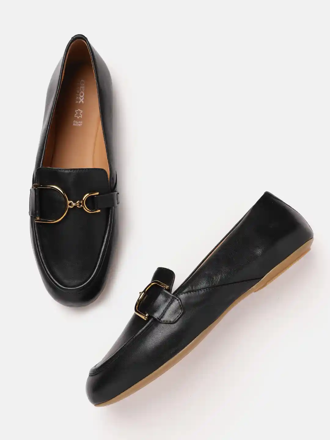 Buy Geox D Palmaria Women Solid Leather Moccasins Casual Shoes