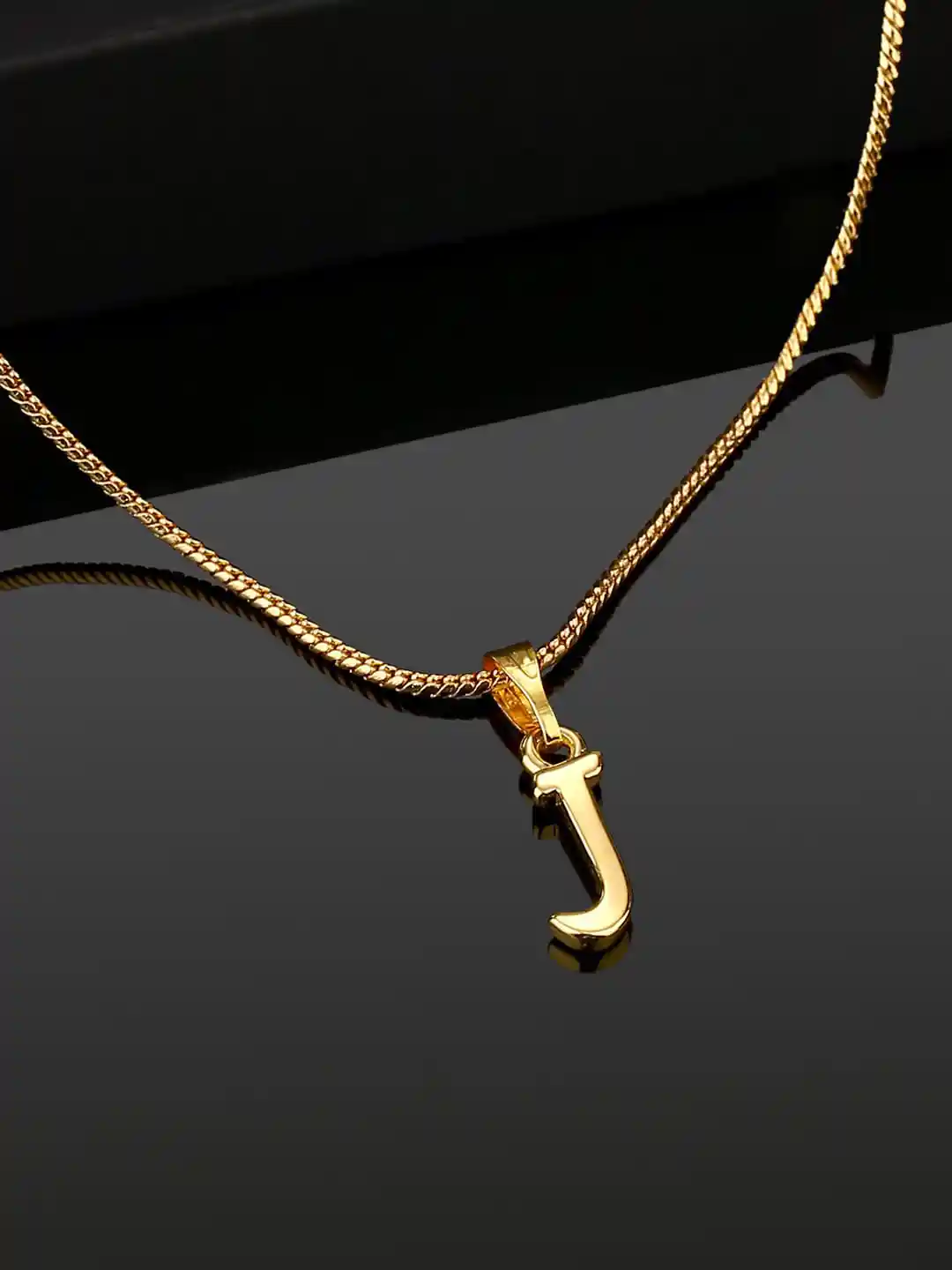 Jewelry Mens J Necklace Initial Jewelry For Men Mini Vintage Gold