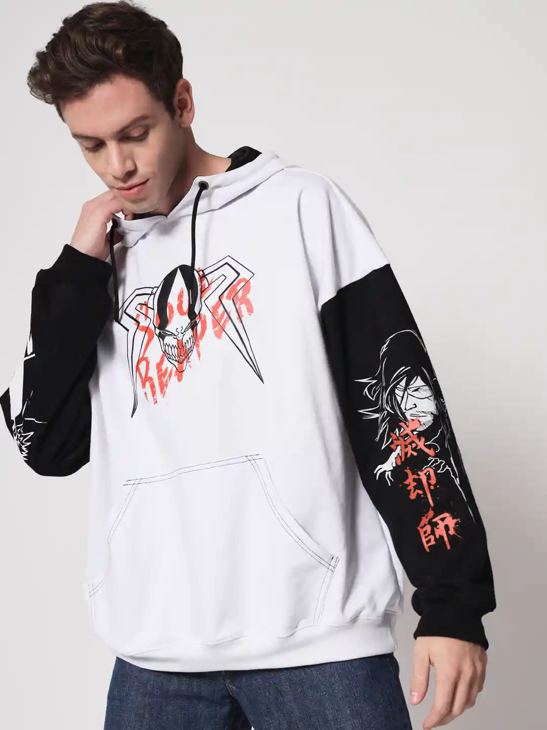 Buy COMICSENSE Bleach Anime Bankai Printed Hooded Sweatshirt