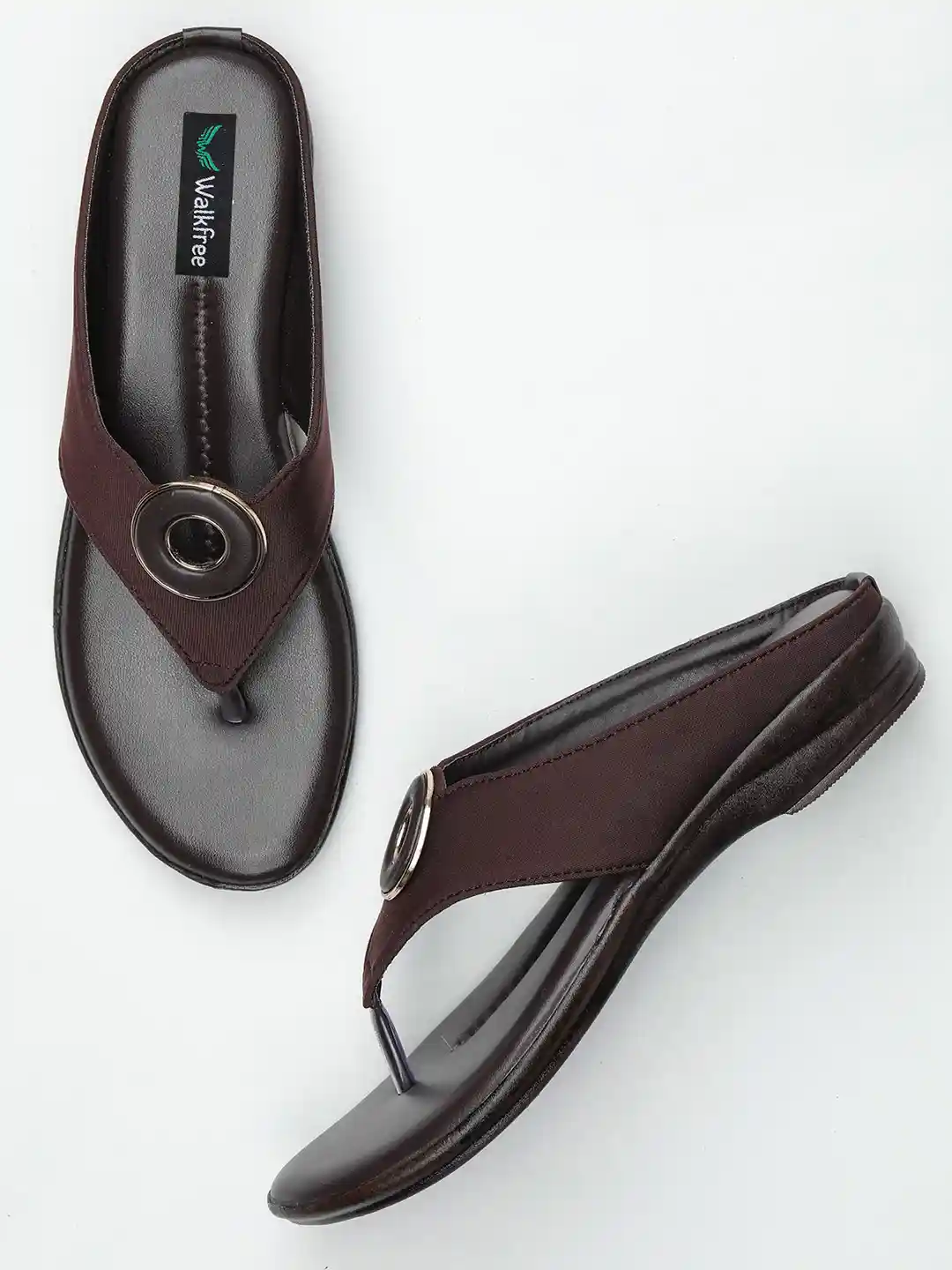 Buy Walkfree Embellished T-Strap Flats Flats for Women 22014702