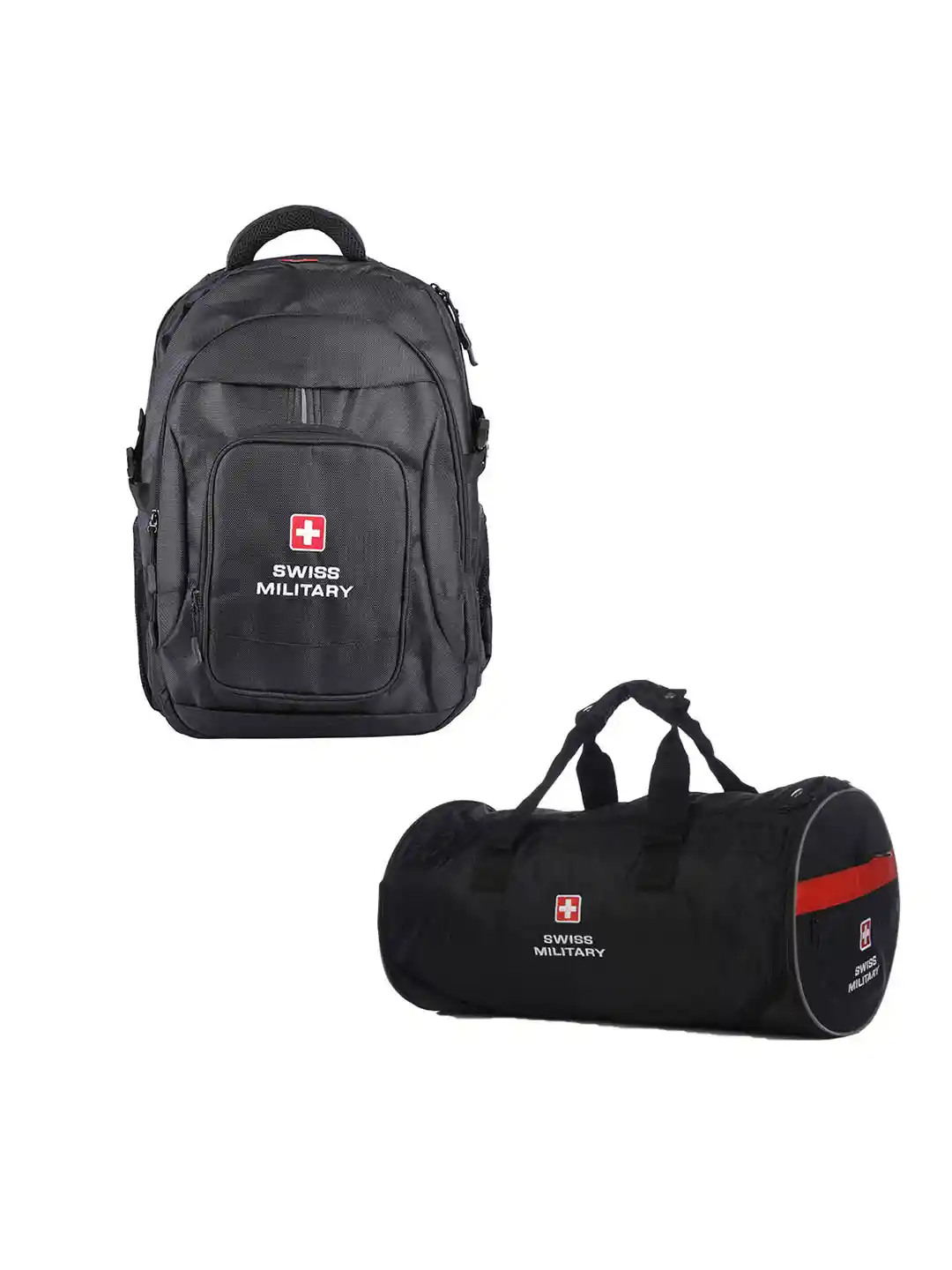 Buy SWISS MILITARY Brand Logo Backpack And Foldable Sports Bag