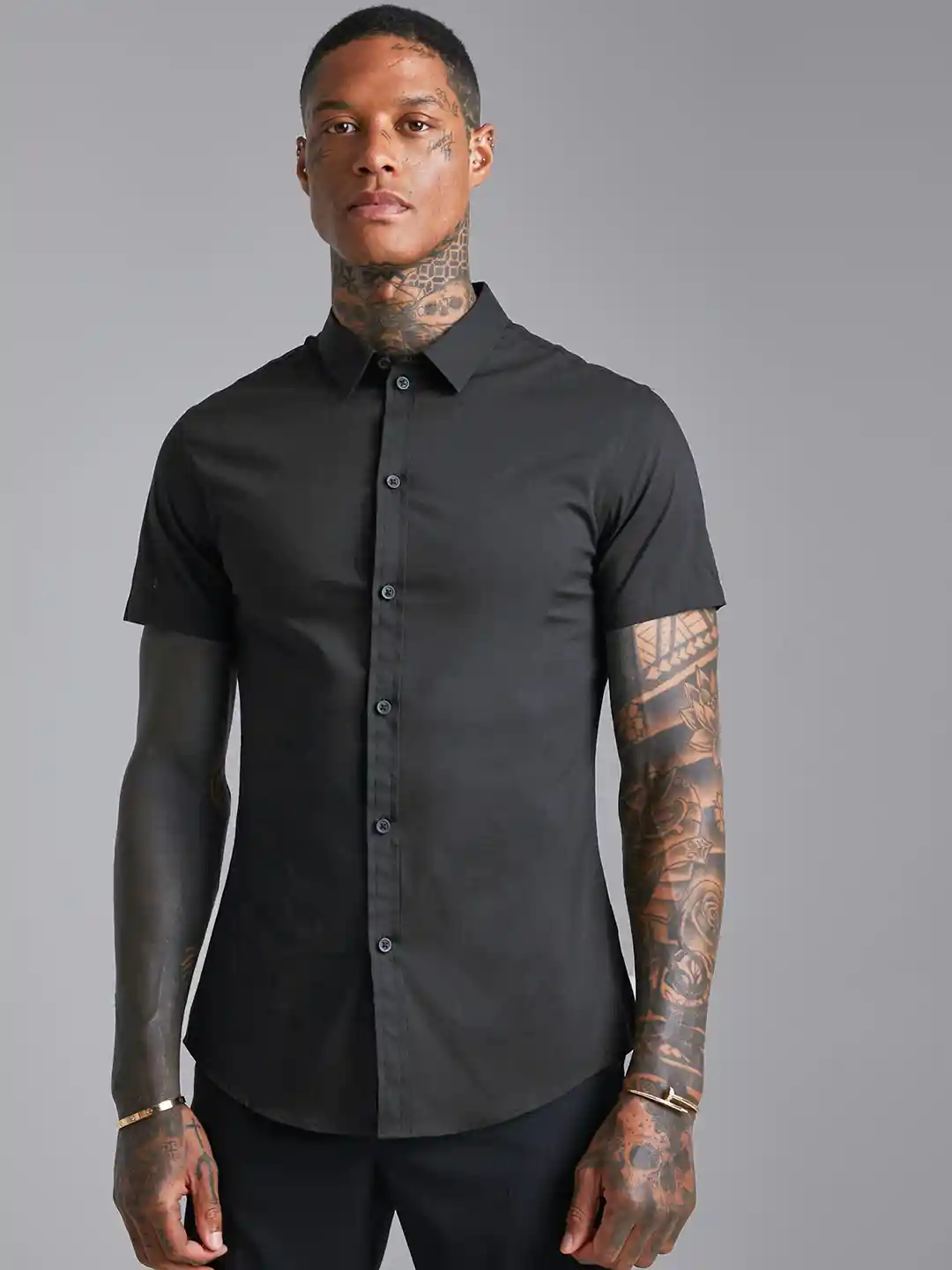Buy boohooMAN Short Sleeve Muscle Shirt Shirts for Men 22030576