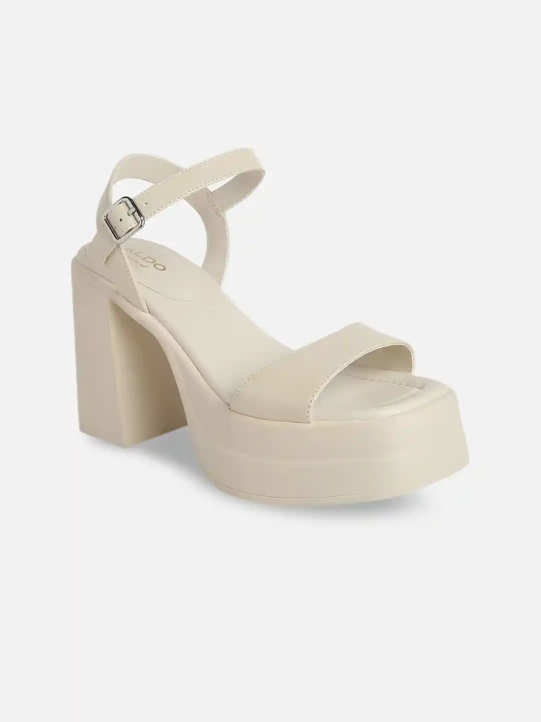 Buy ALDO Open Toe Leather Platform Heels Heels for Women