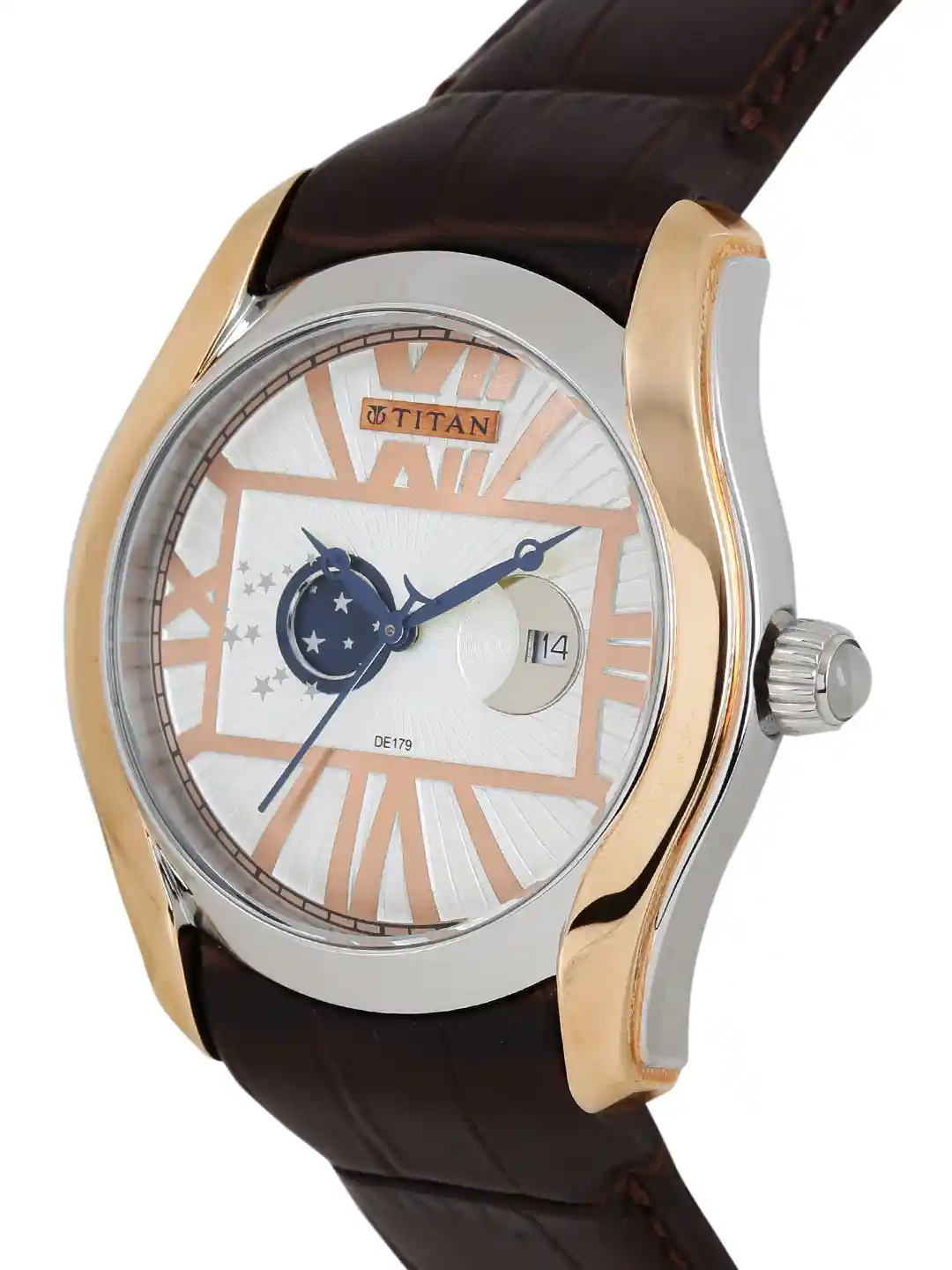 Buy Titan Men White Celestial Time Analogue Watch 1665KL01