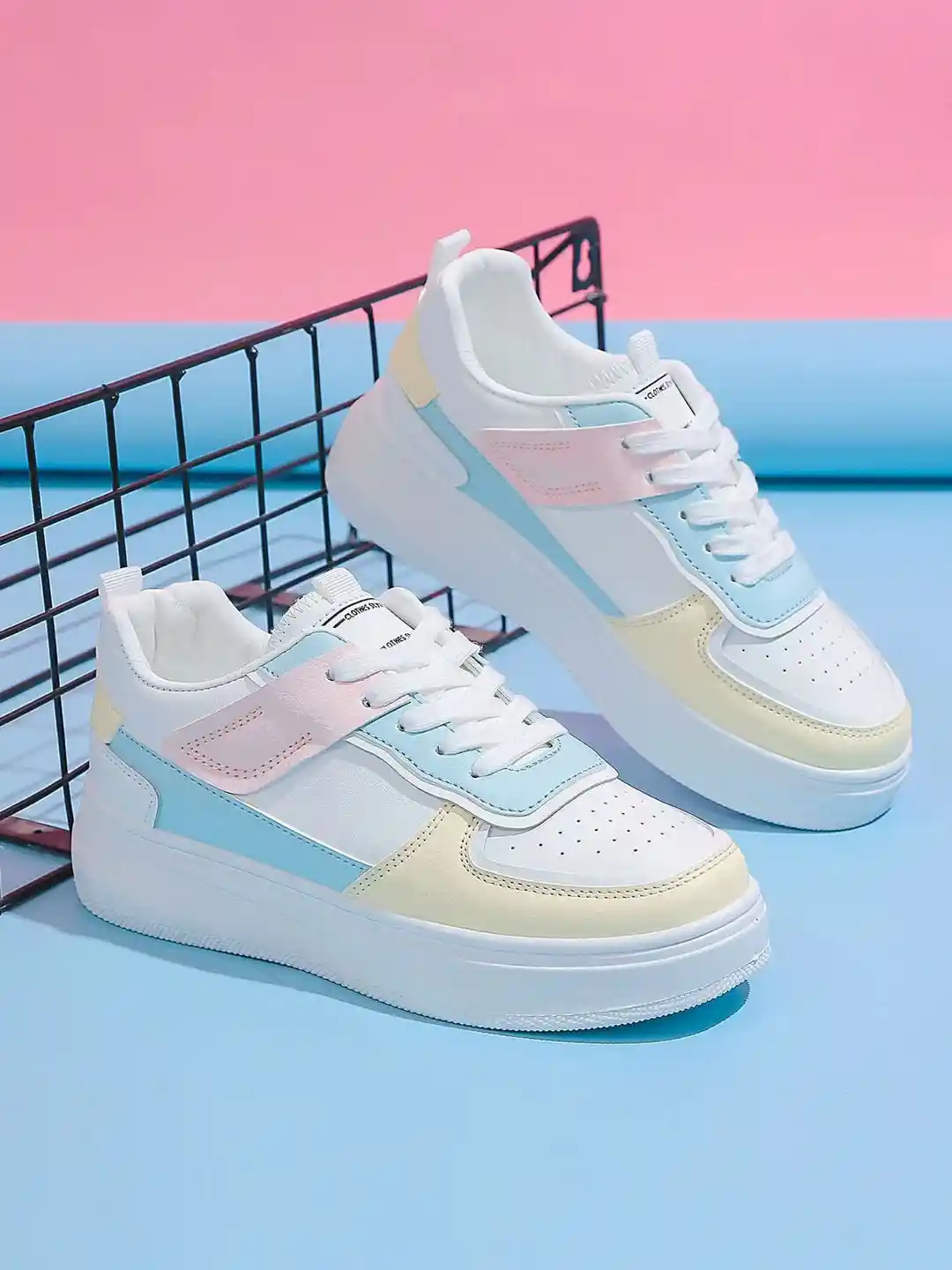 Buy Shoetopia Girls Colourblocked Lightweight Lace-Ups Sneakers