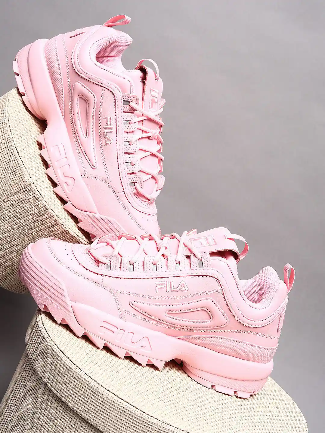 pink fila sneakers size fila disruptor