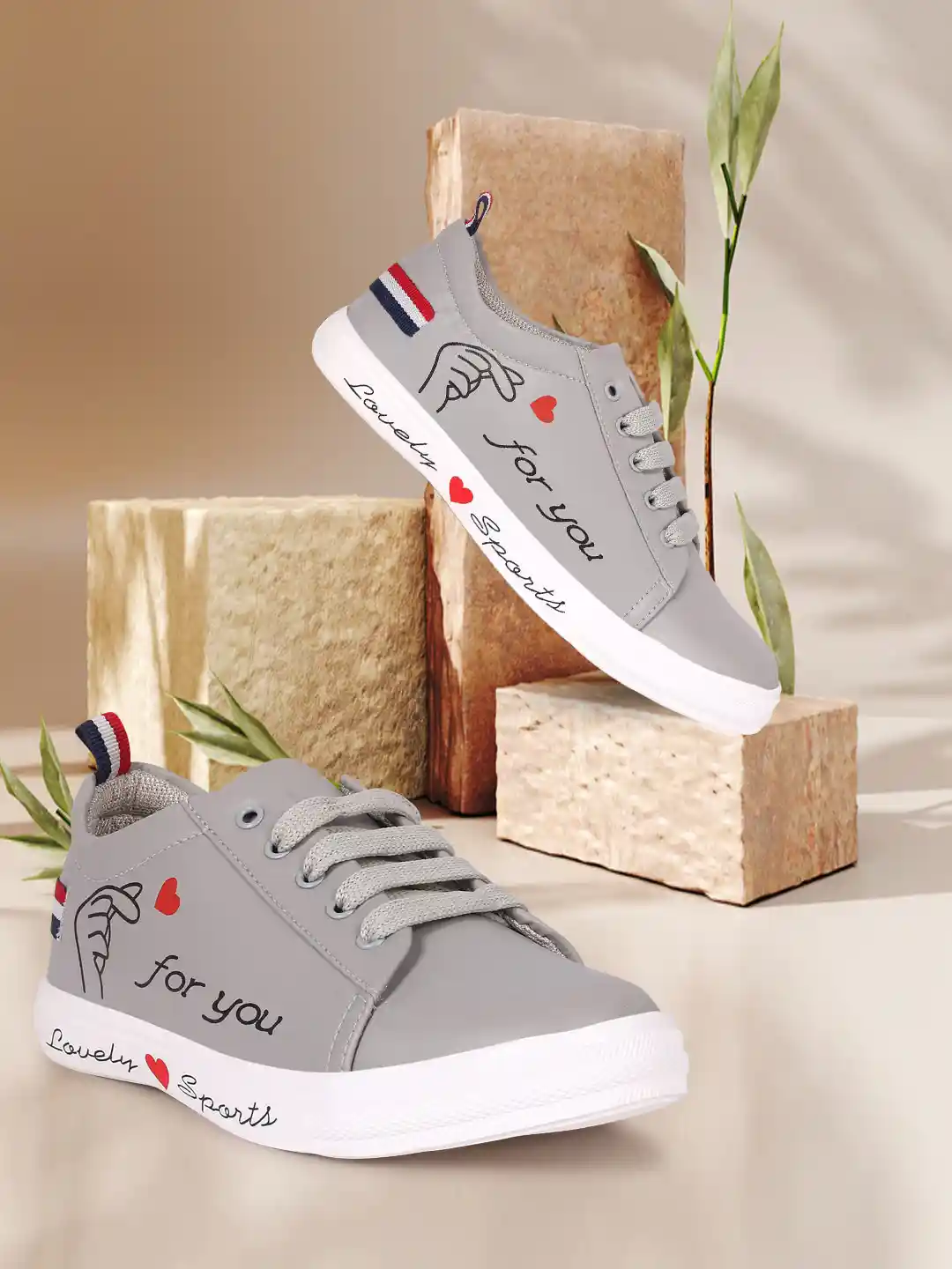 Buy TWIN TOES Women Printed Lightweight Comfort Insole Sneakers