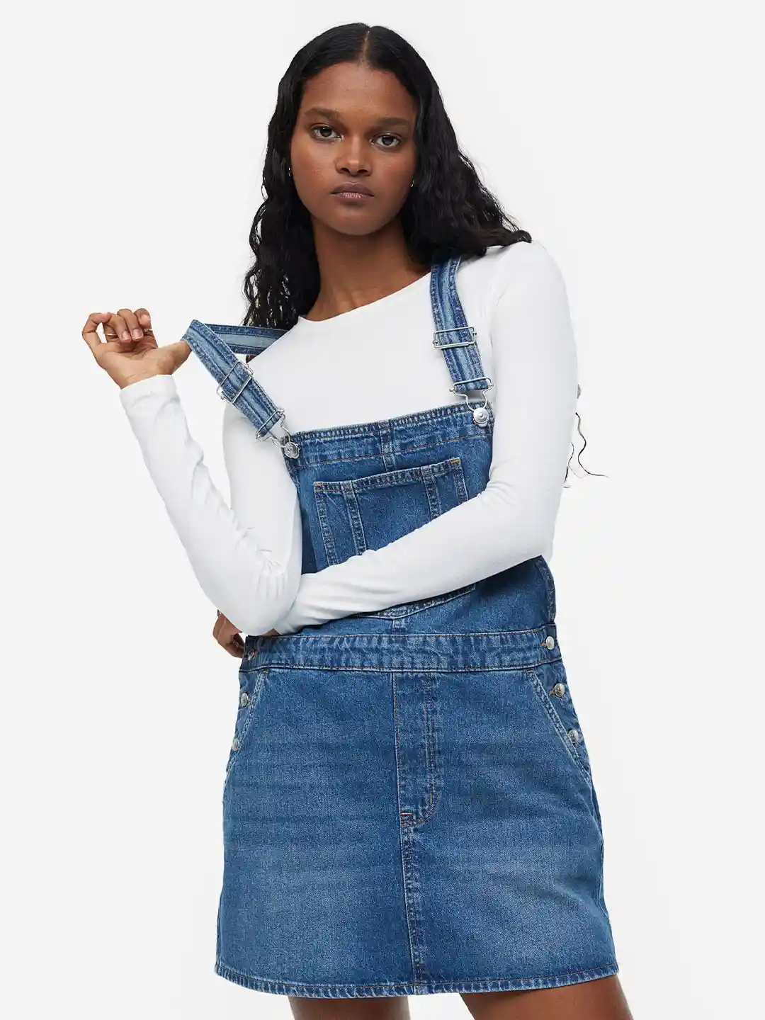 H&m Jean Dungarees Dress Buy H&M Women Denim Dungaree Dress