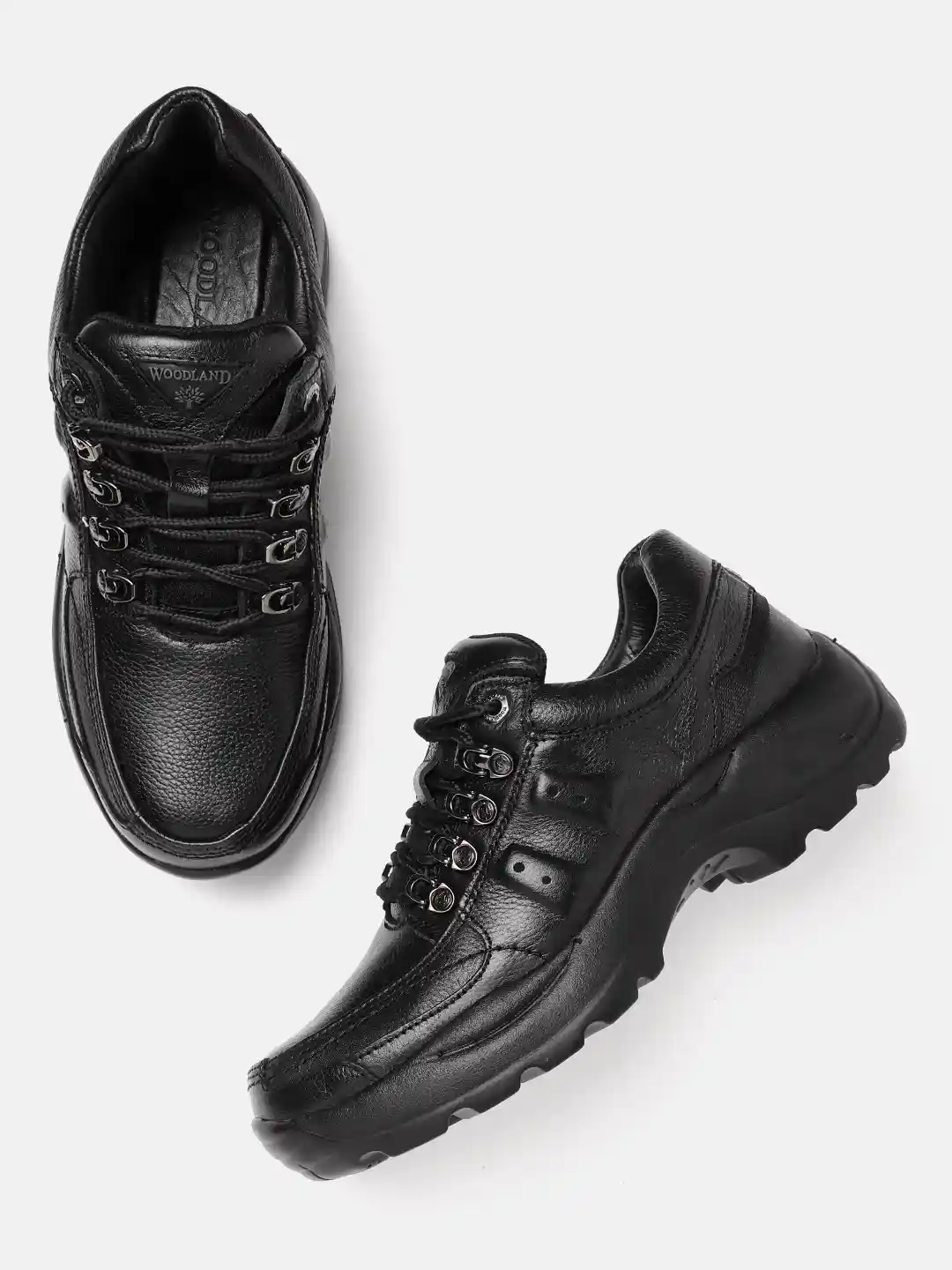 Woodland Footwear Woodland Black Leather Shoes Buy Woodland
