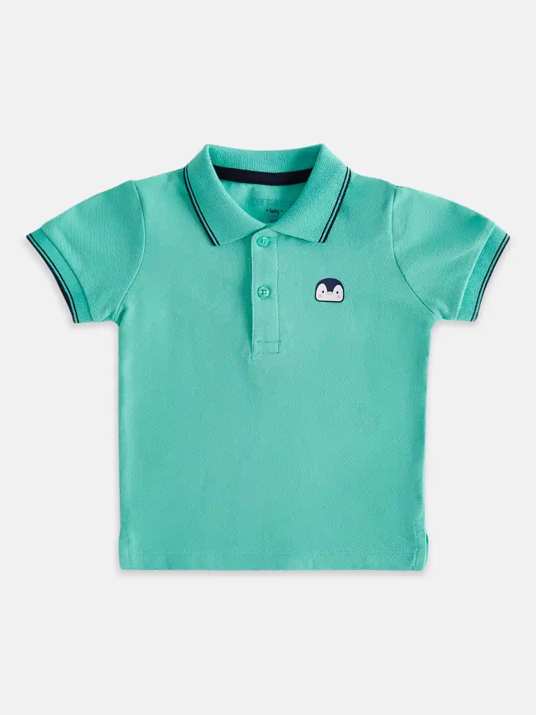 Pantaloons Baby Infants Boys Polo Collar Cotton T-shirt