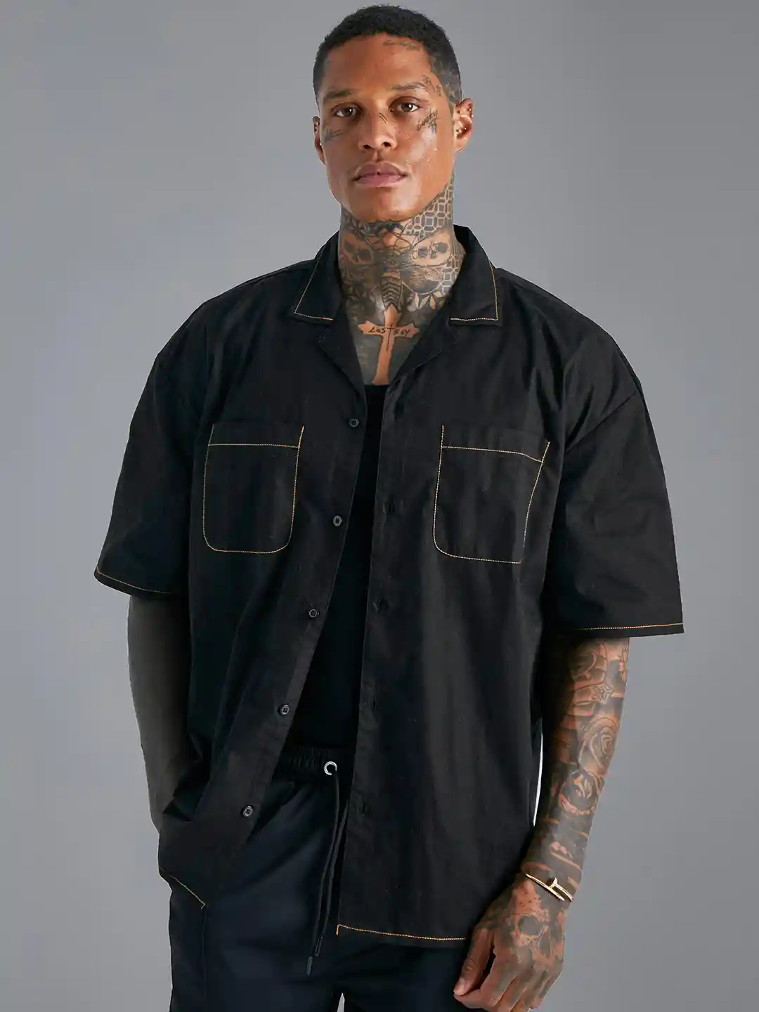 トップス Supreme Contrast Stitch Button Up 22FW Contrast Stitch