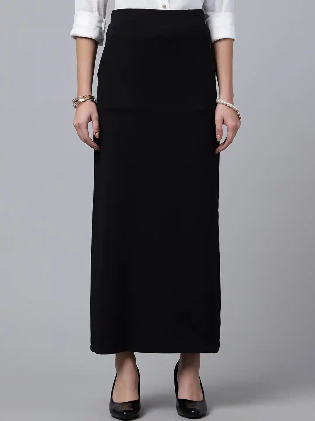 Buy Purple Feather Stretchable A-Line Maxi Skirt Skirts for