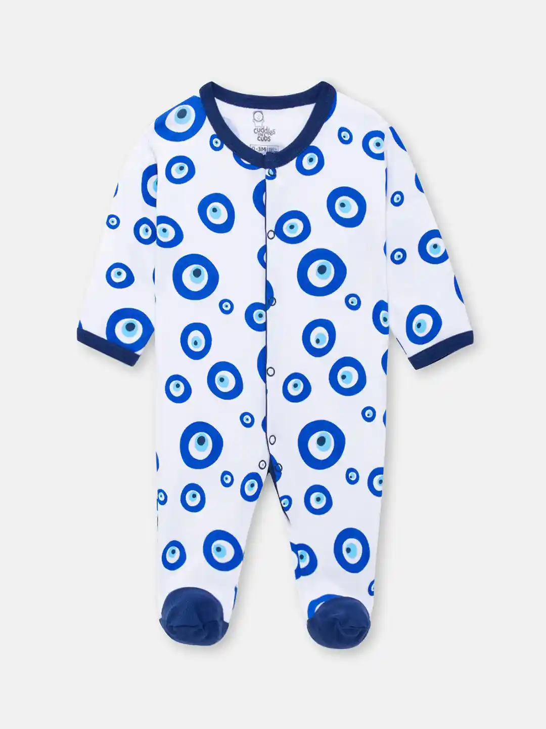 Buy Cuddles for Cubs Infants Pack of Evil Eye Printed Pure