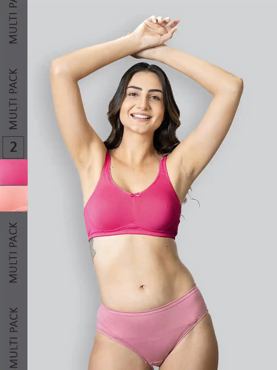 Buy LYRA Pack Of Cotton Spandax Full Coverage Secret Support Bra