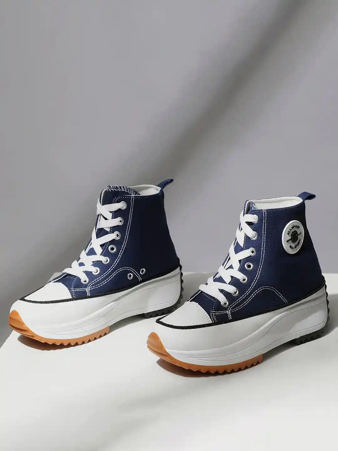 Buy MOZAFIA Women Colourblocked High-Top Sneakers Casual Shoes