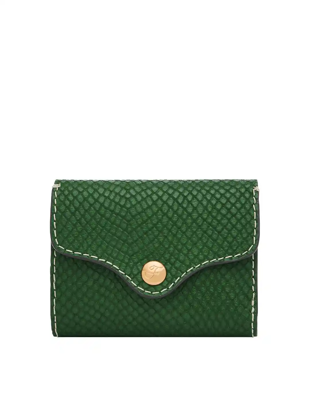 Buy Fossil Women Textured Leather Three Fold Wallet Wallets for