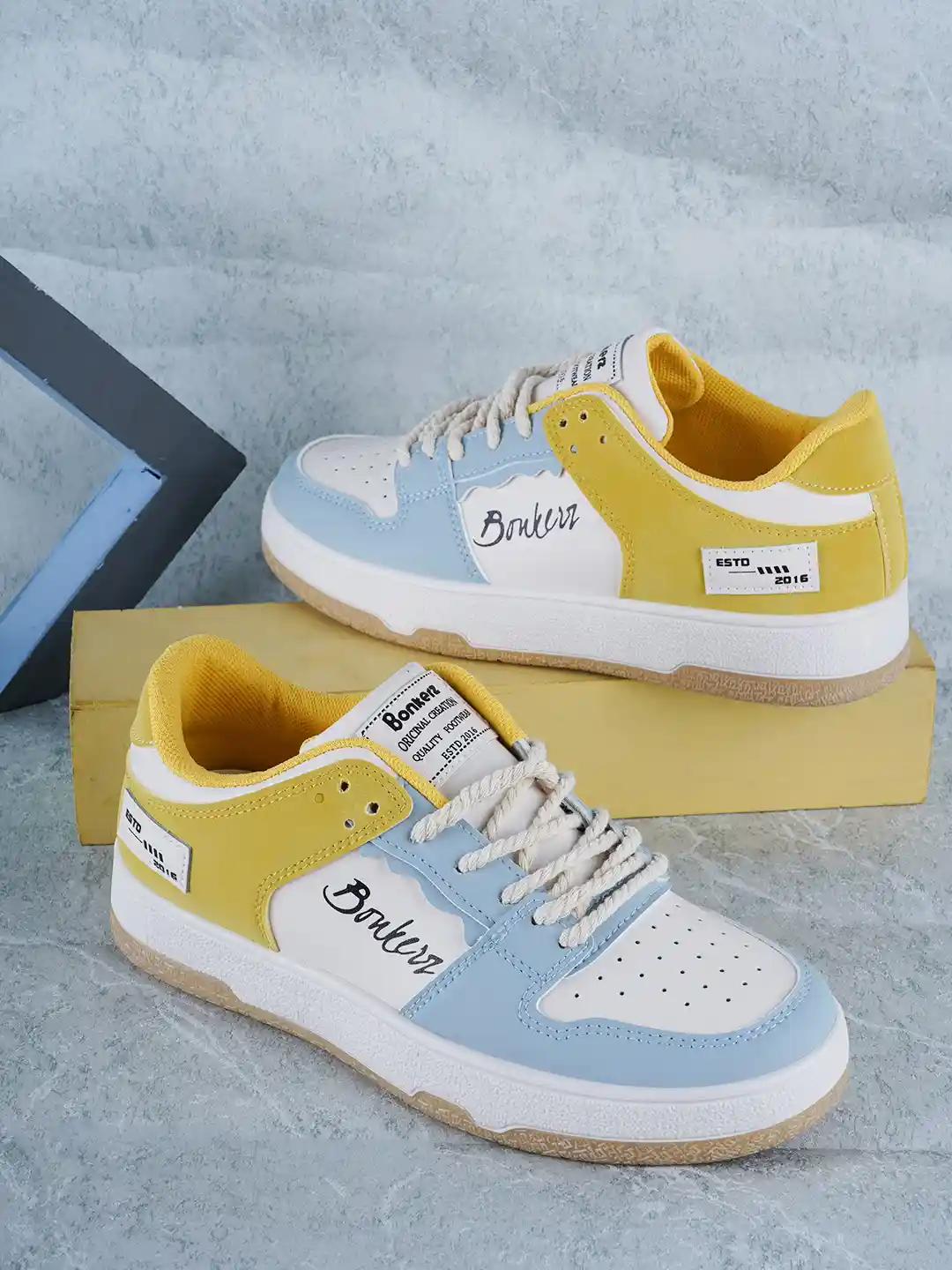 Buy Bonkerz Women Colourblocked Comfort Insole Basics Sneakers