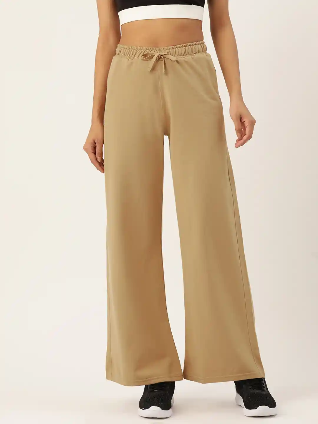 Buy FEMEA Women Straight Fit Wide Leg Track Pants Track Pants