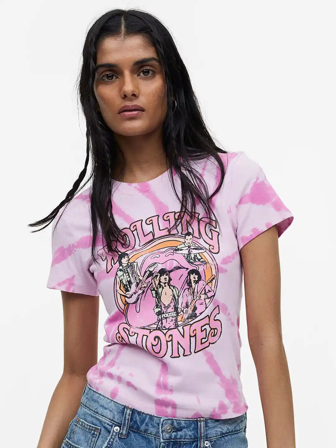 Buy H&M Women The Rolling Stones Printed T-shirt Tshirts for