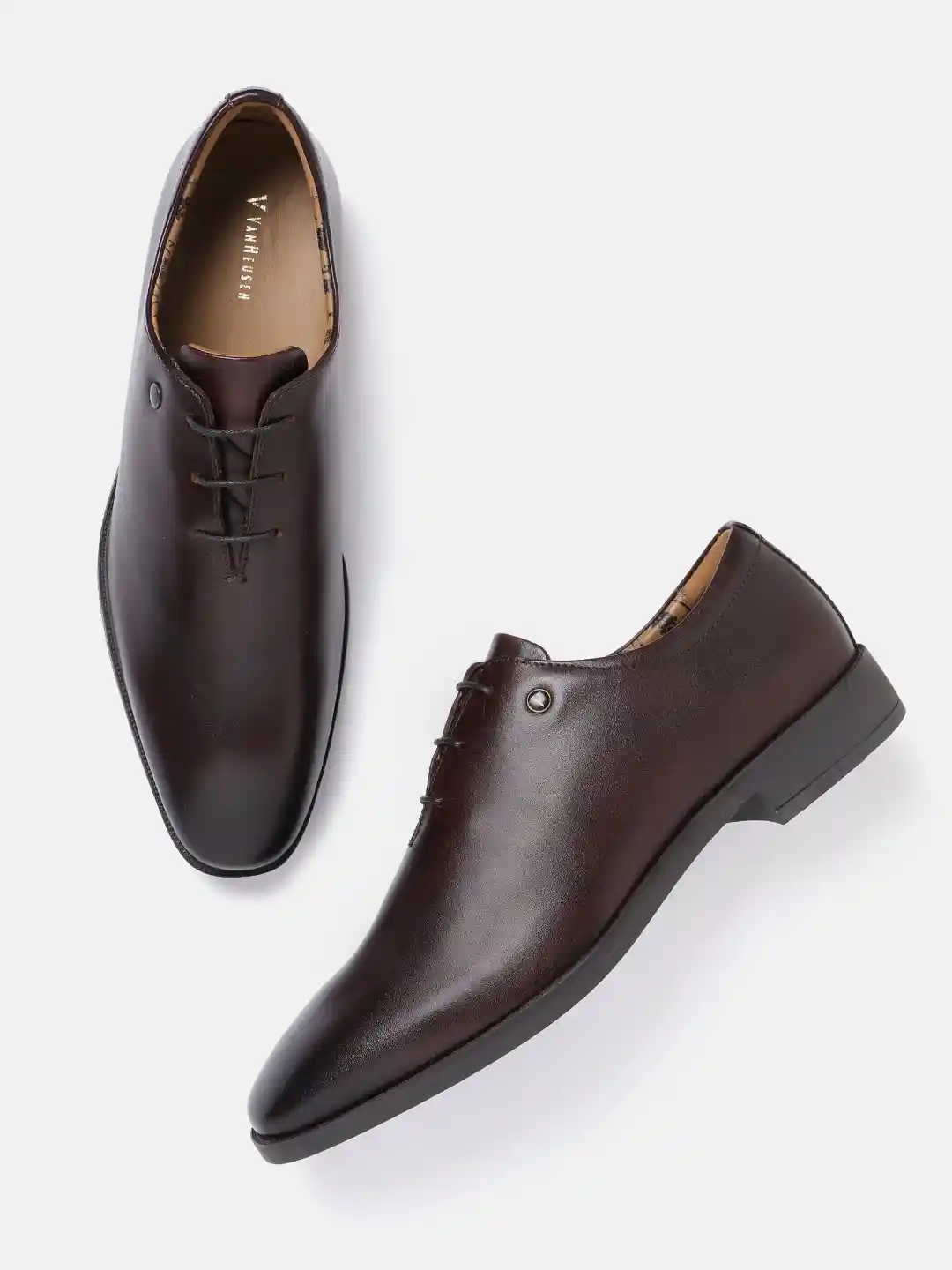 Men Formal Shoes Under Van Heusen Men Leather Formal Oxfords