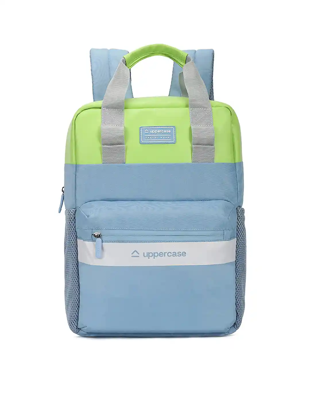 Buy uppercase Vegan Leather Colourblocked Laptop Backpack