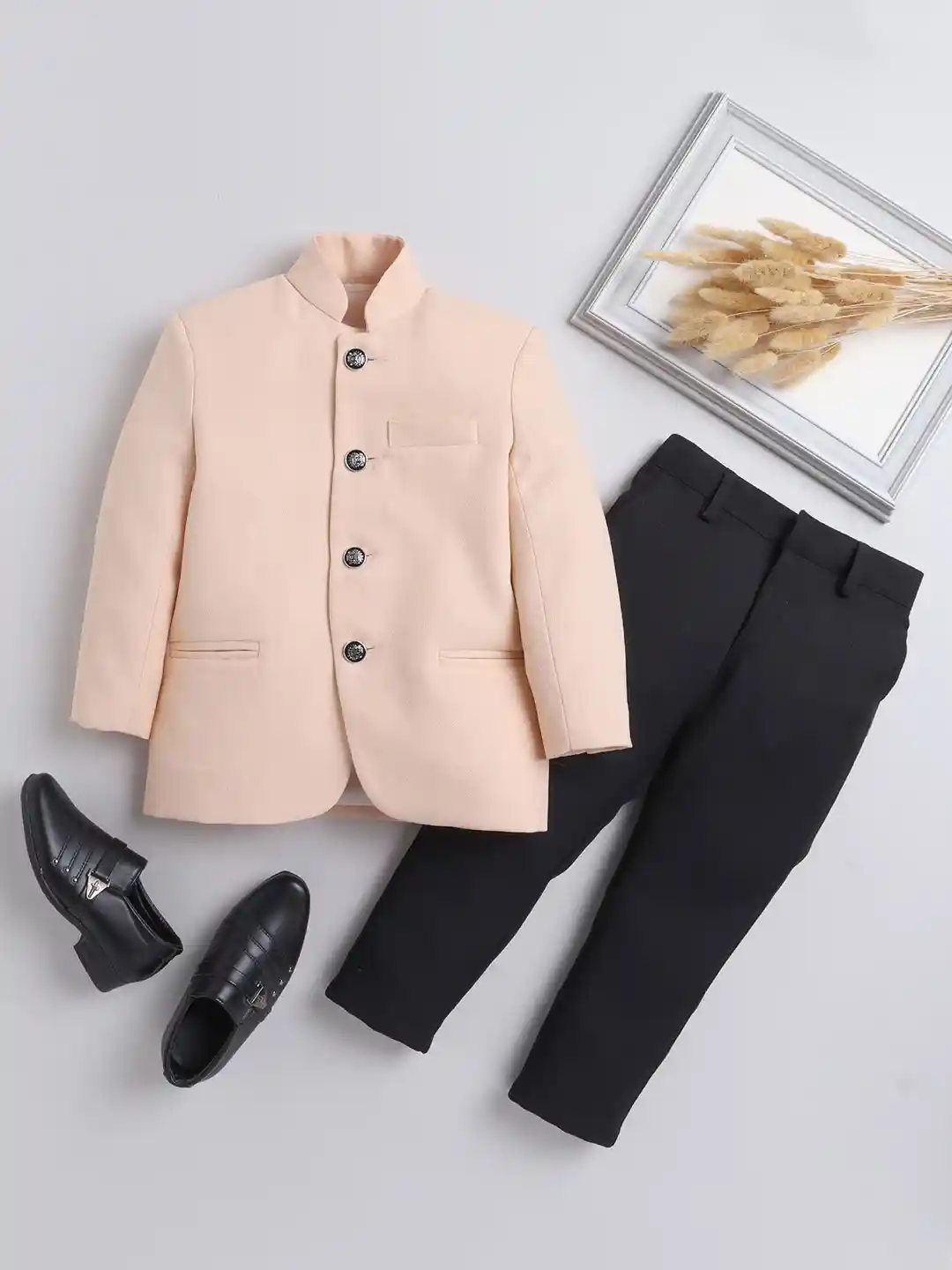 Buy Jeetethnics Boys Long Sleeves Silk Cotton 2-Piece Jodhpuri