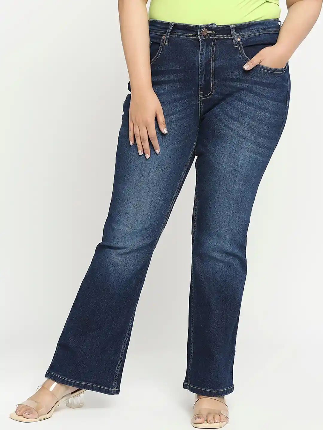 Turning Blue Women Plus Size Boot Cut Jeans