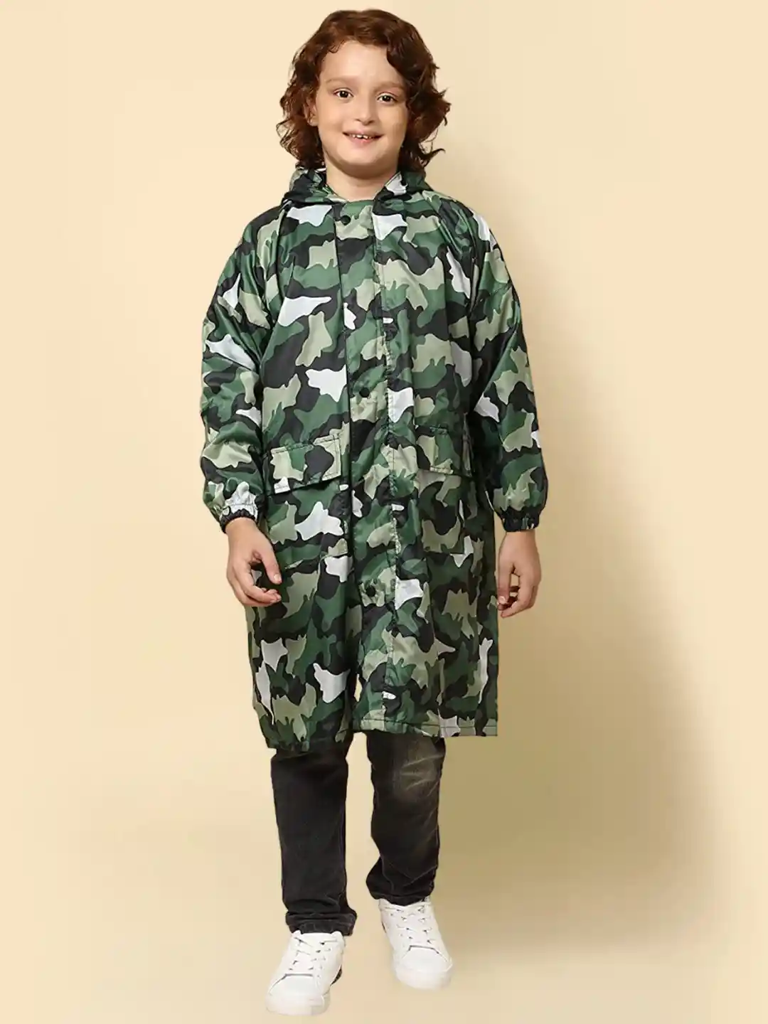 Buy THE CLOWNFISH Kids Camouflage Printed Waterproof Hooded