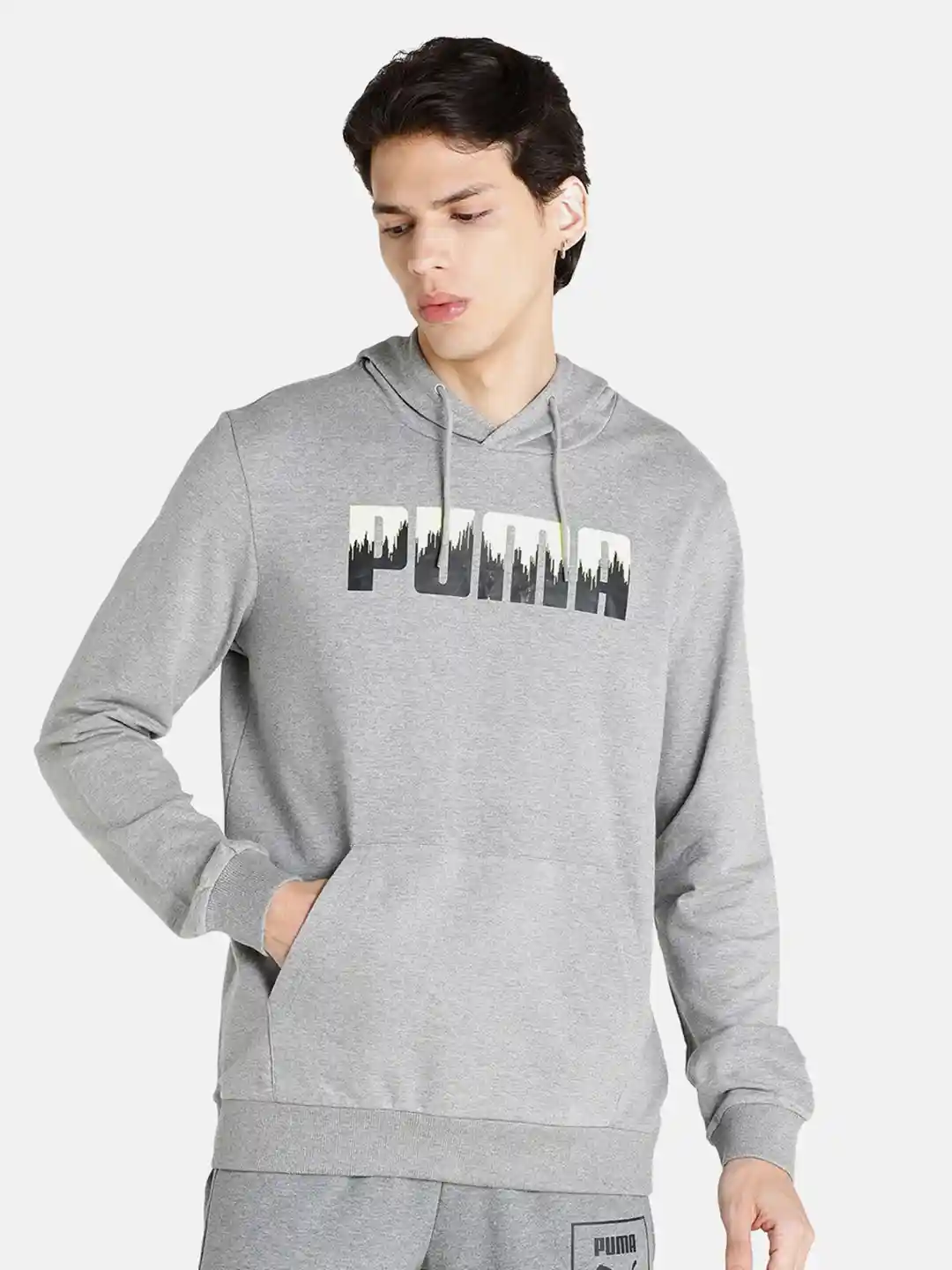 Buy Puma Men Brand Logo-Printed Cotton Hooded Sweatshirt - Sweatshirts for  Men 22372626 | Myntra