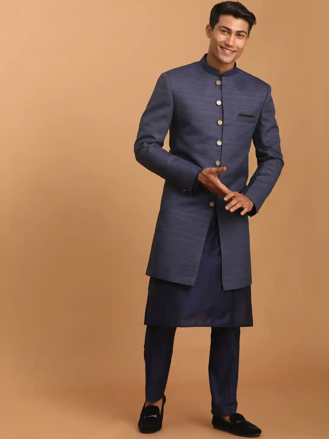Buy VASTRAMAY Indo Western Sherwani Sherwani for Men 22404892