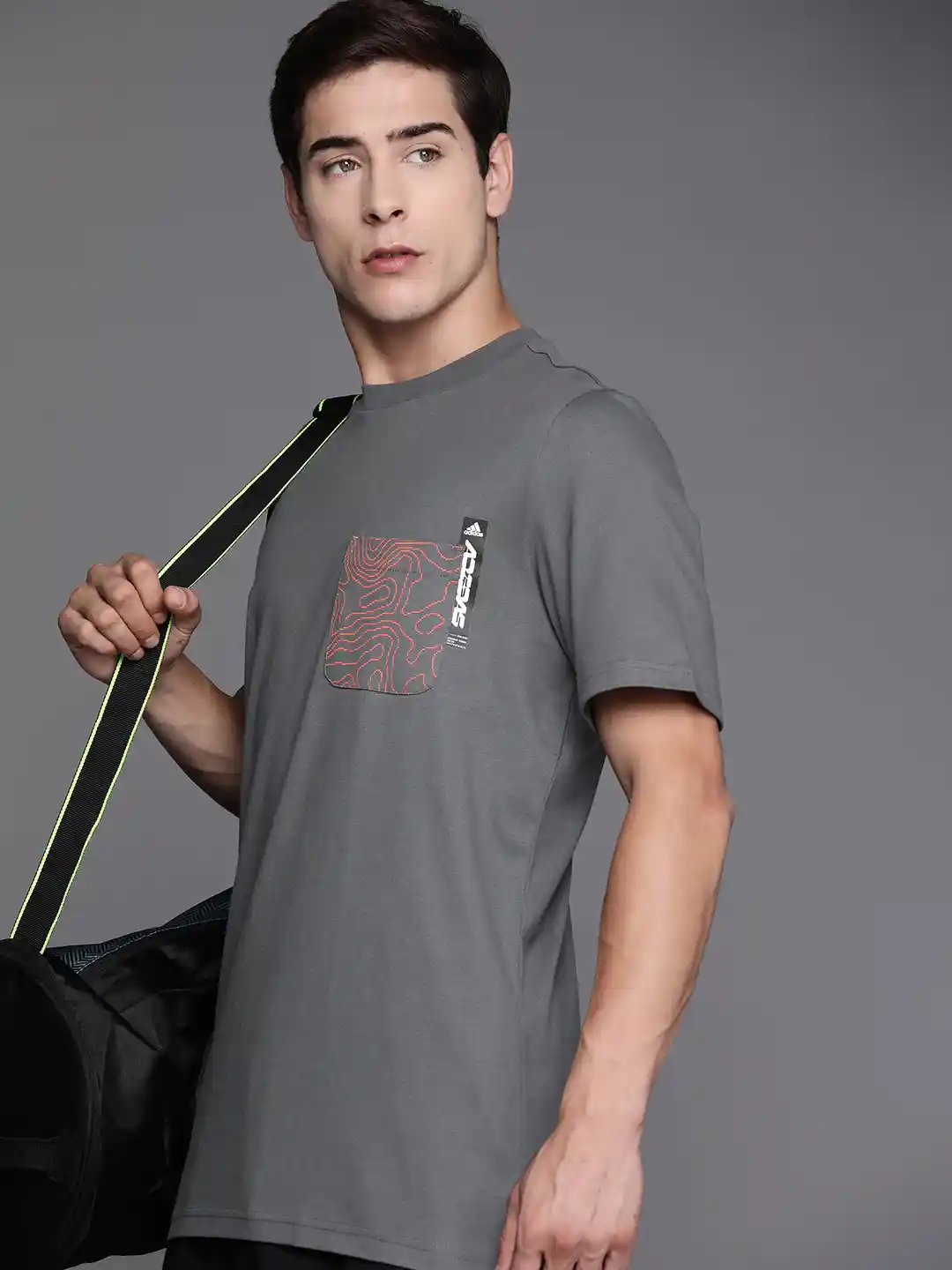 Buy ADIDAS Pure Cotton Printed One Pocket T-shirt Tshirts for