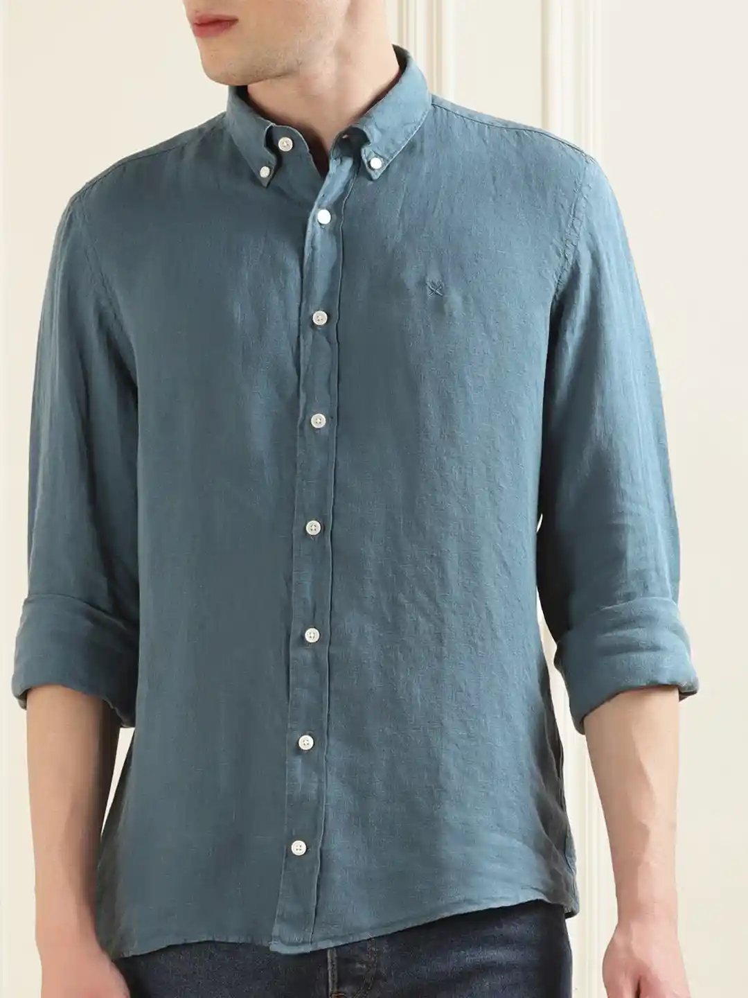 Buy HACKETT LONDON Button-Down Collar Long Sleeves Pure Cotton - Main Image