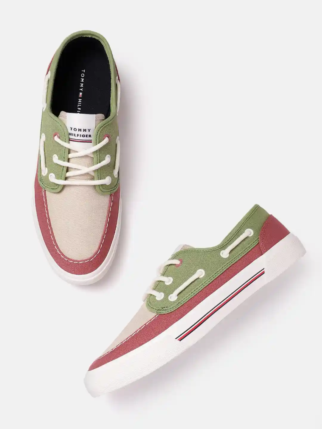 Buy Tommy Hilfiger Men Colourblocked Boat Shoes Casual Shoes for