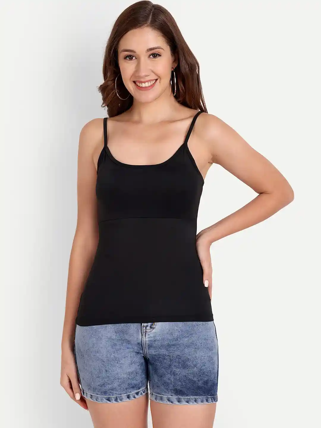 Buy Indiankala4u Lightly Padded Seamless Quick Dry Spaghetti