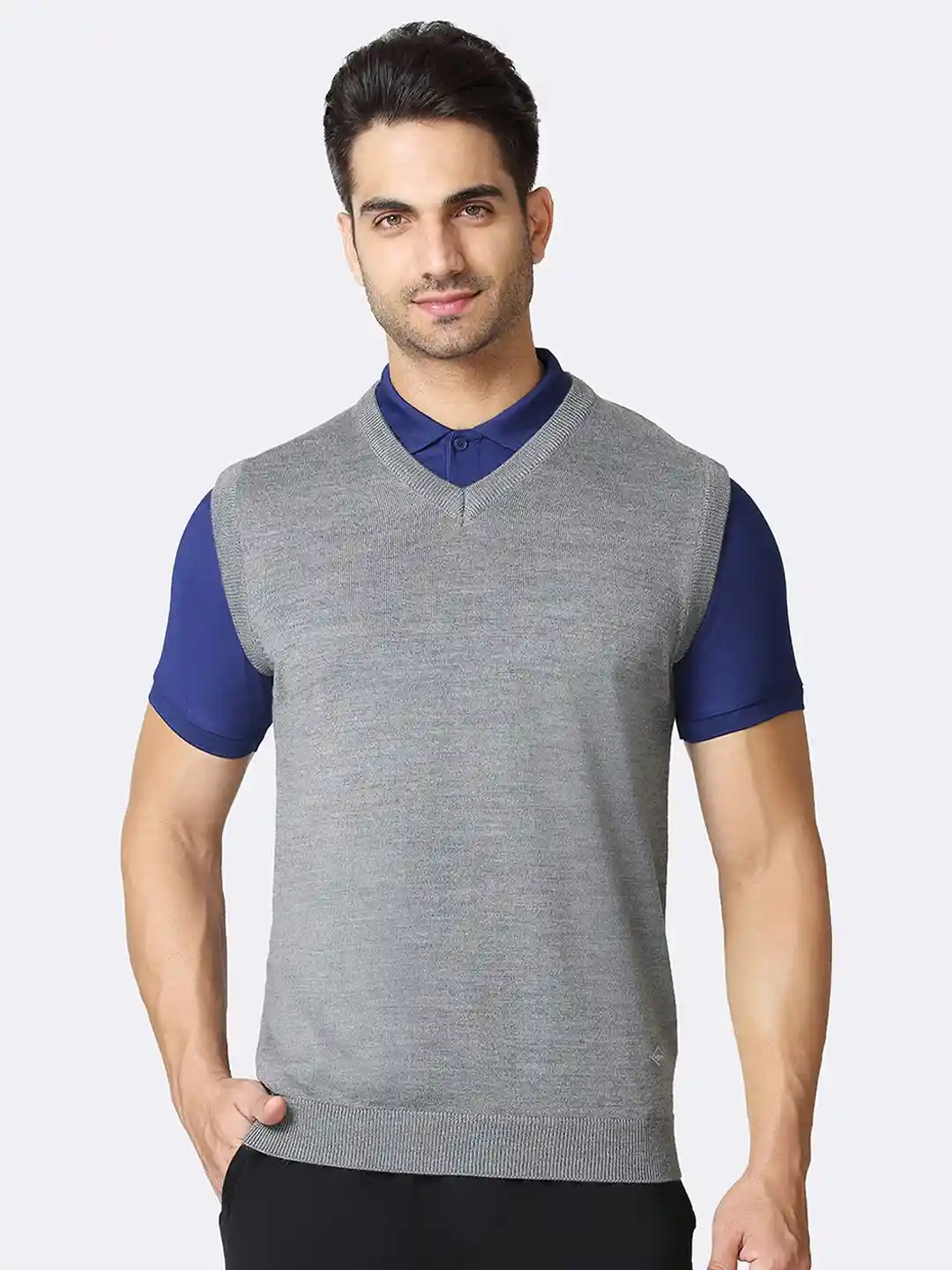 Buy Van Heusen Innerwear Athleisure V-Neck Sleeveless Sweater Vest