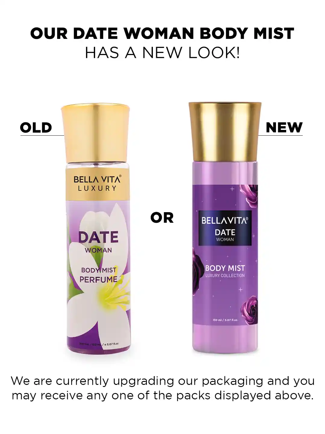 Bella Vita Organic Luxury Women Date Long-Lasting Body Mist 150ml