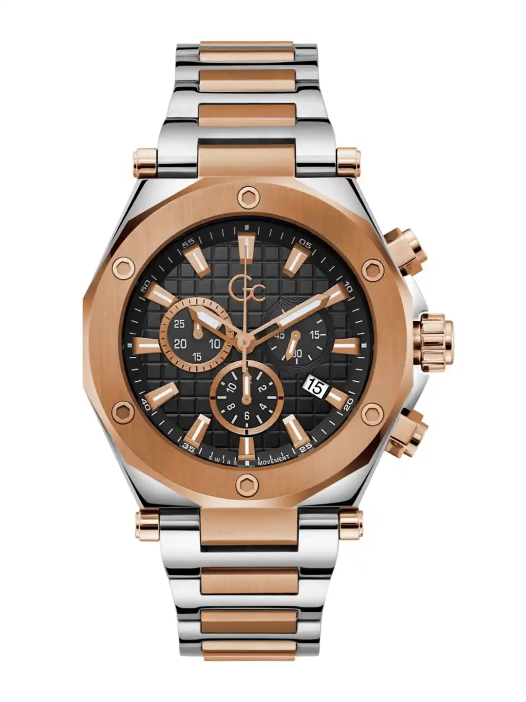 GC GUESS COLLECTION Legacy Black Round Dial Men Quartz Analog Watch  Z18001G2MF