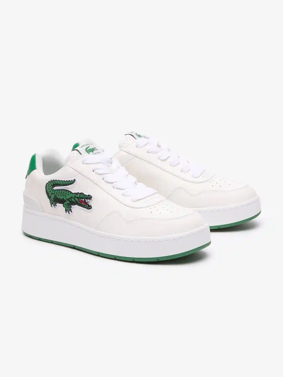 Buy Lacoste Men Ace Clip Leather Heel Pop Trainers Shoes Sports