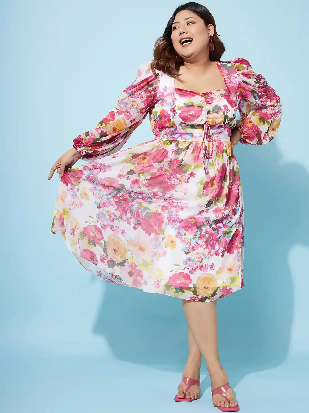 Fit And Flare Plus Size Chiffon Dress J Howard Plus Size Chiffon
