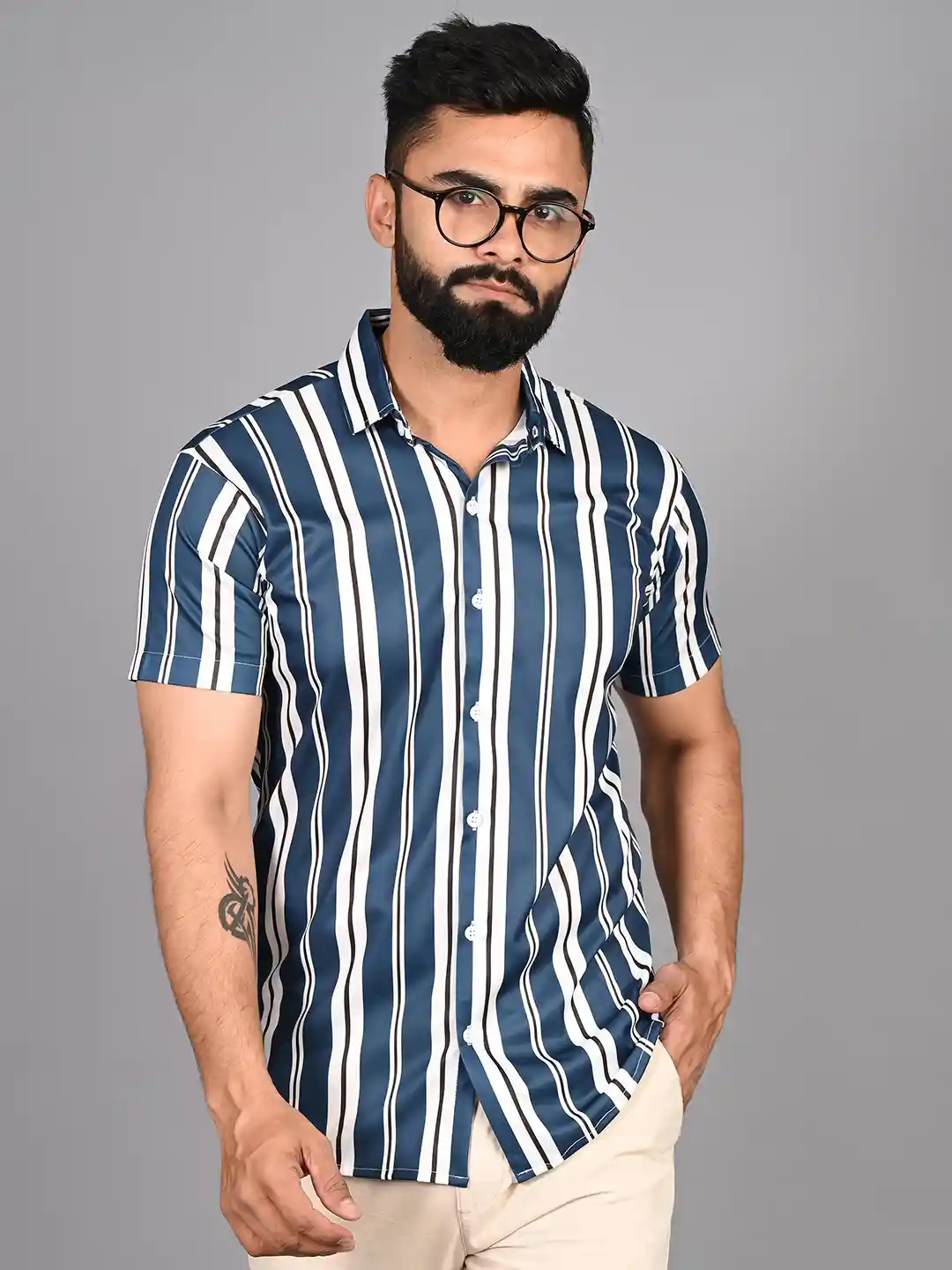 Short Sleeve Trendy Casual Shirts For Guys Buy FUBAR Spread Collar